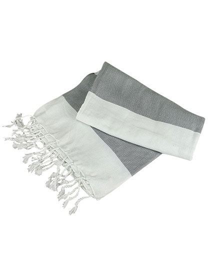 Badetuch White/Antracite Grey