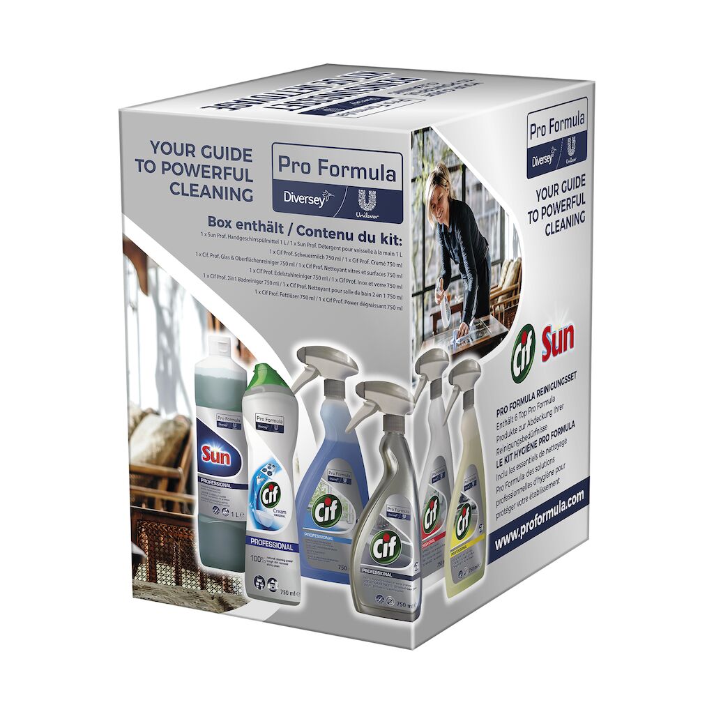 Cif Pro Formula Reinigungsset gemischt 5 x 750 ml + 1 x 1 L